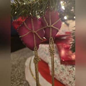 UNIQUE gemstone tassel gold chain earrings